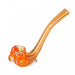 Orange Sherlock Claw Free Standing Hash Pipe without Carb Hole