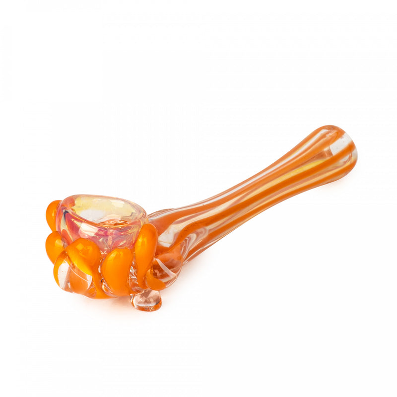 Orange 4" Glass Hash Pipe