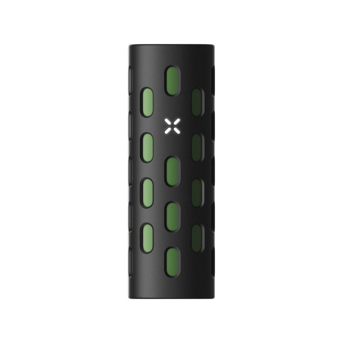 PAX Flow Grip Sleeve Silicone Case on Greenstone Vaporizer
