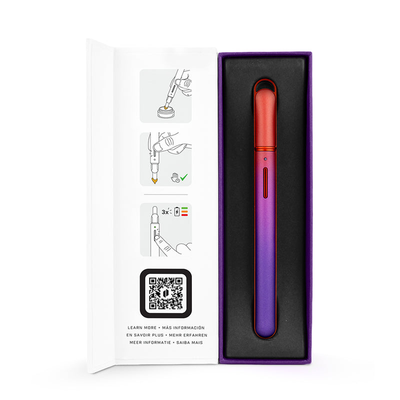 Puffco Hot Knife Plasma Limited Edition Purple and Red Orange Gradient in Retail Box