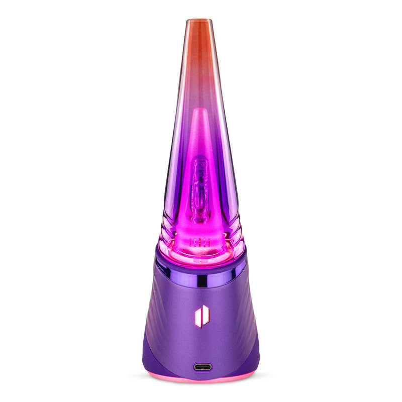 Puffco Peak Pro 3DXL Plasma Limited Edition concentrate vaporizer Crushed Opal Glowing Glass Purple and Ember Orange hues