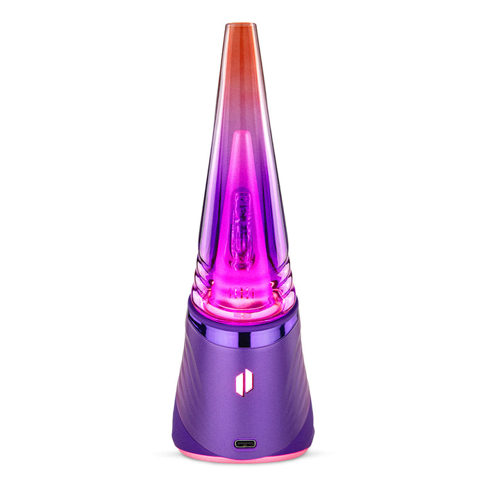 Puffco Peak Pro 3DXL Plasma Limited Edition concentrate vaporizer Crushed Opal Glowing Glass Purple and Ember Orange hues