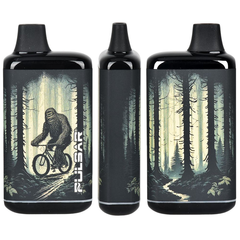Pulsar DL 2.0 Pro hidden 510 cartridge battery Sasquatch Bigfoot Sighting Riding a Bicycle in the woods vape bar Canada
