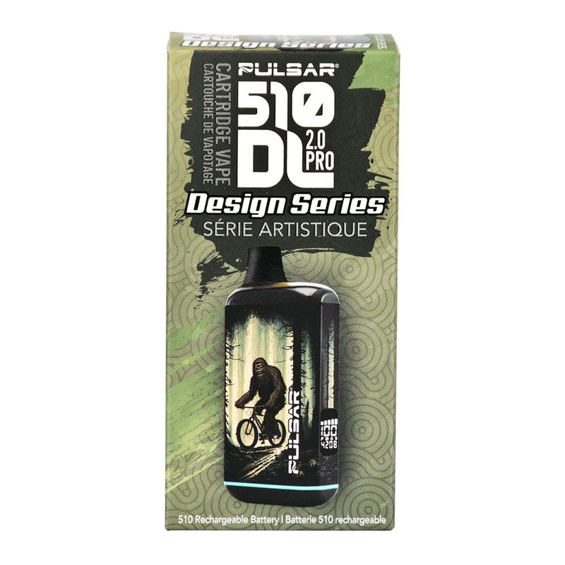Pulsar DL 2.0 Pro hidden 510 cartridge battery Sasquatch Bigfoot Sighting Riding a Bicycle in the woods vape bar Canada