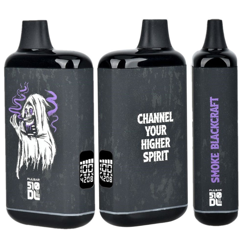 Channel your higher Spirit Pulsar DL  PRO Smoke BlackCraft Stealth Vape Bar 510 Cart Battery Canada