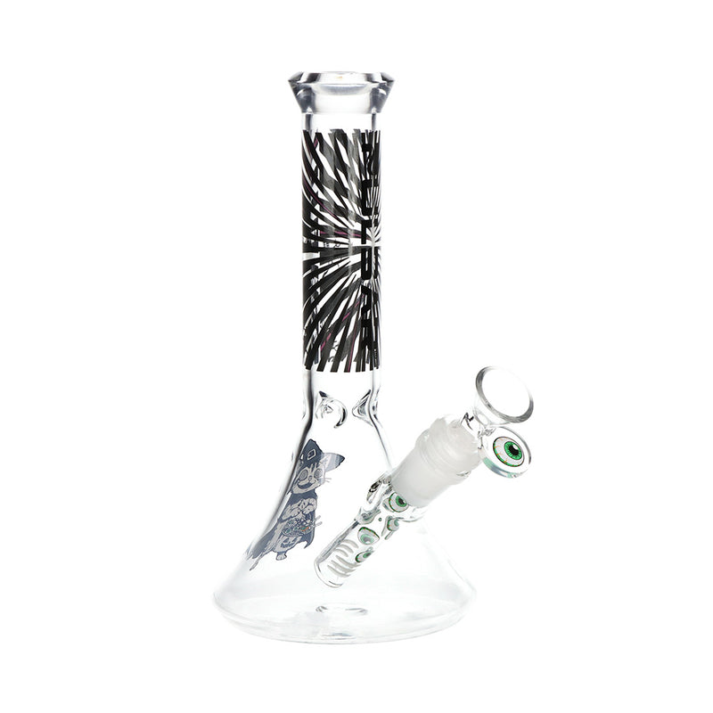 Pulsar 8.5" Hypnotic Witch Cat Flared Beaker Bong