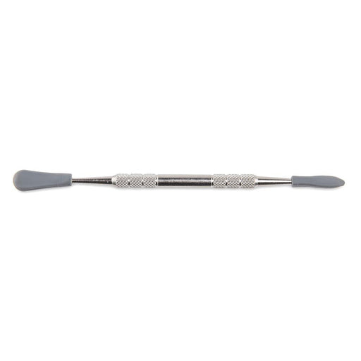 Silver Pulsar Double-Sided Metal Dab Tool Stainless Steel Grey Silicone Tips Canada