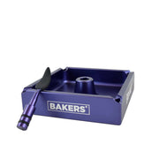 Puple Aluminum Ashtray with Removable Silicone Tipped Tool in the Center