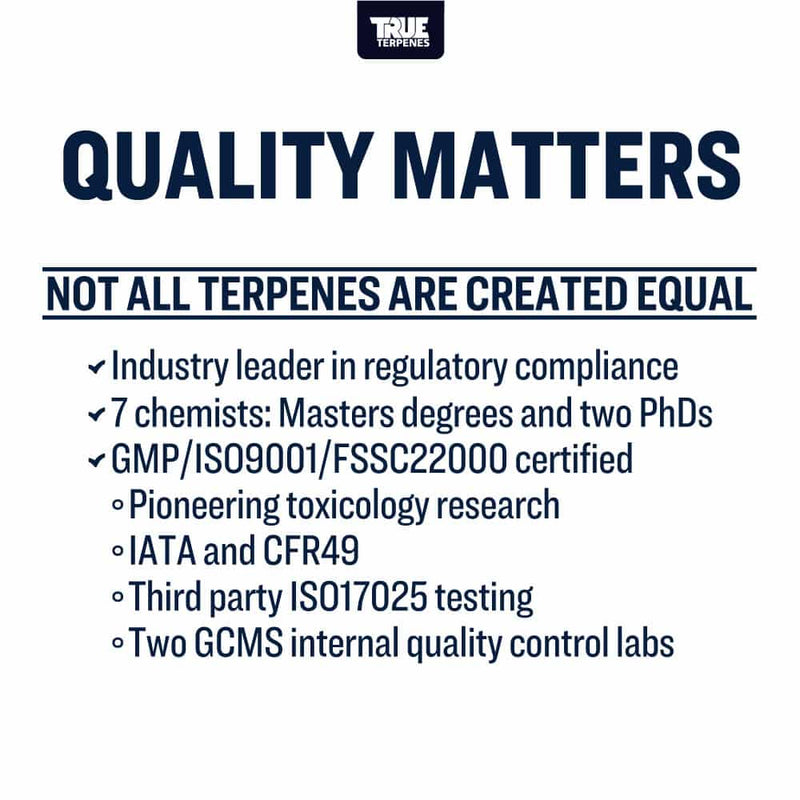White Gushers True Terpenes Canada