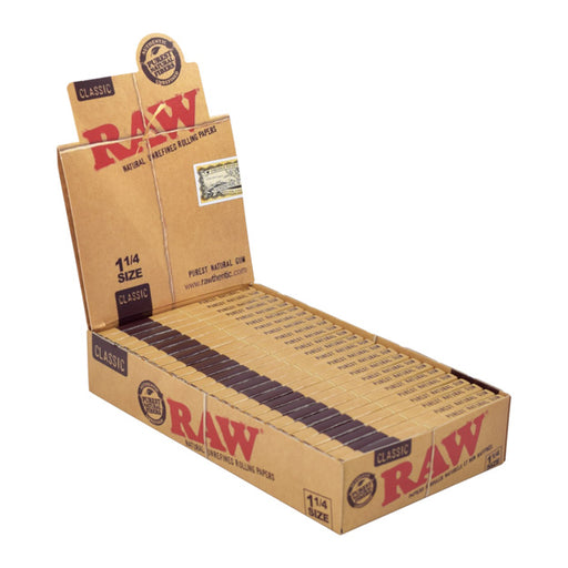 RAW Classic Rolling Papers - 1¼ - Case of 24 Packs Canada