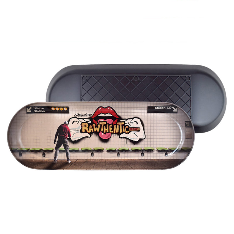 Raw Graffiti Deck Tray with Plastic Non-Slip Backing Canada