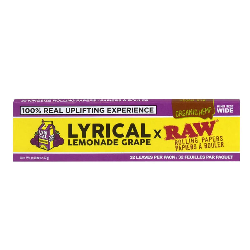 RAW Lyrical Lemonade Grape King Size Wide Rolling Papers Canada