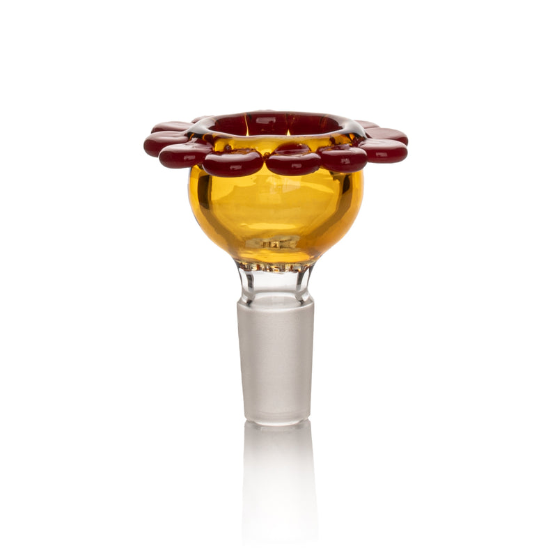 Red Eye Glass 14mm Giant Flower Pull-Out Bowl