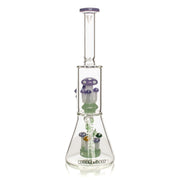 Red Eye Glass Amanita Purple Slyme Mushroom Dual Chamber Water Pipe Canada