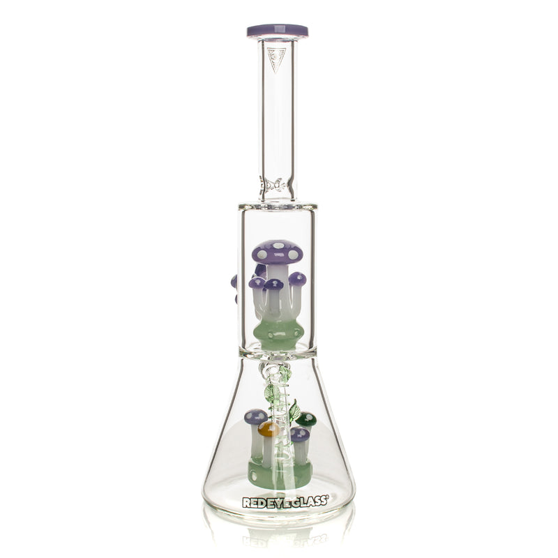Red Eye Glass Amanita Purple Slyme Mushroom Dual Chamber Water Pipe Canada