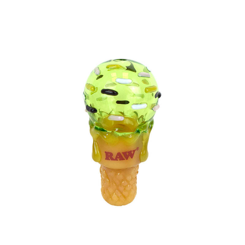 RAW Nice Dream Cone Glass Preroll Joint Holder Green Ice Cream with Sprinkles Canada