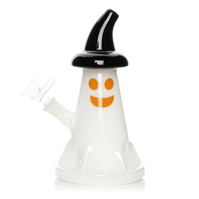 Red Eye Glass 7.5" Ghost Bubbler