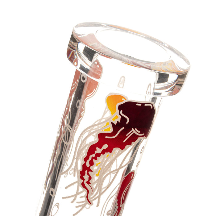 Red Eye Glass 15" Glow in the Dark Jellyfish Bong Canada