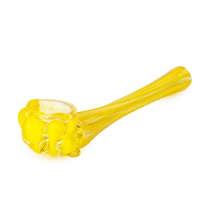 Yellow 4" Glass Hash Pipe