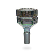 Green Metallic Finish Glass Revolver Revolution Bowl with 6 chambers for smoking weed in bongs Canada