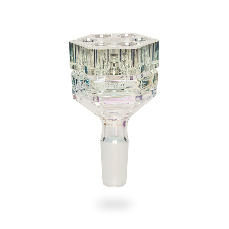 Rainbow Metallic Finish Glass Revolver Revolution Bowl with 6 chambers for smoking weed in bongs Canada