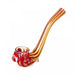 Sherlock Claw Free Standing Red Hash Pipe without Carb Hole