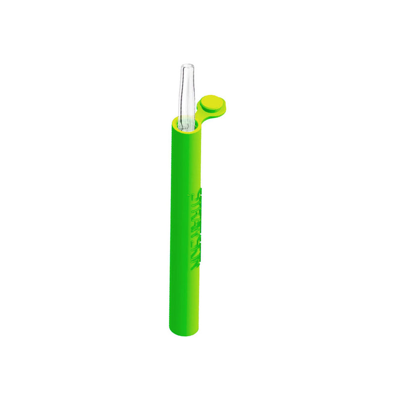Green StrawSkin Glass Dab Straw with Protective Silicone Case Canada Online