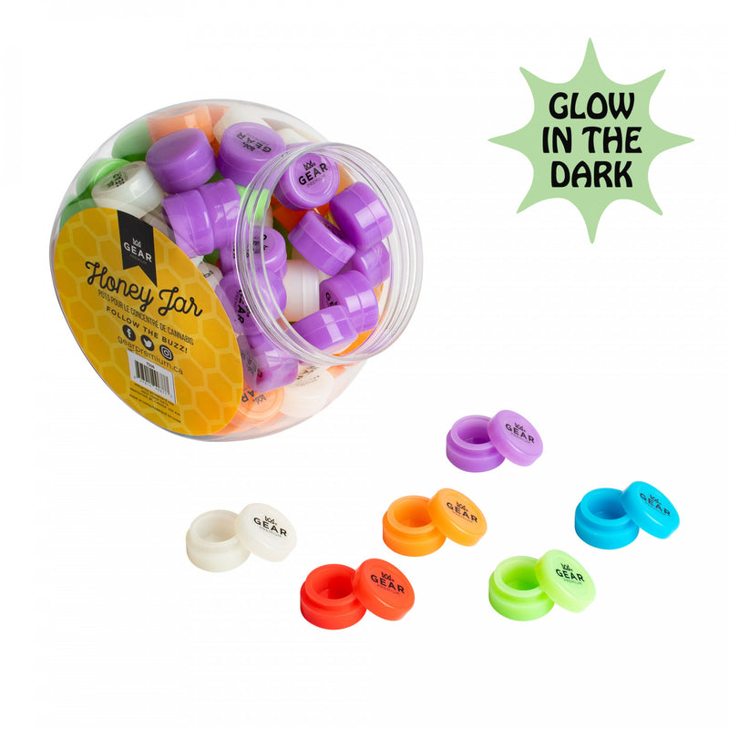 Small Glow in the Dark Silicone Jar