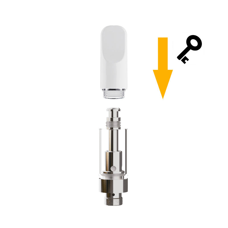 AVEO Easy Press-On Cartridges with White Ceramic Removable Mouthpiece 0.5ml
