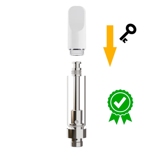 AVEO Press Release Cartridges with White Ceramic Mouth Piece 1ml