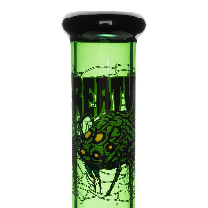 Creature Skate Spindel Spider Green Glass Bong with Silicone Base Cover Canada
