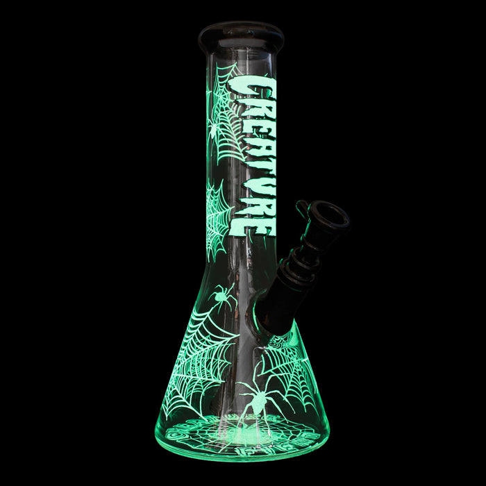 GEAR Premium x Creature 12" Glow in the Dark Spider Web Bong