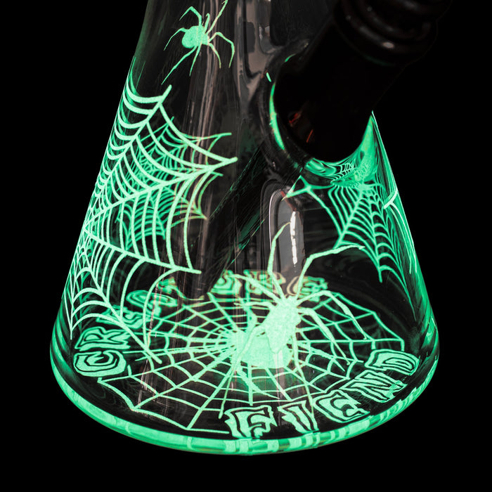 GEAR Premium x Creature 12" Glow in the Dark Spider Web Bong