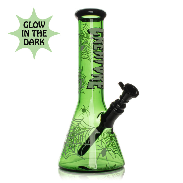 GEAR Premium x Creature 12" Glow in the Dark Spider Web Bong