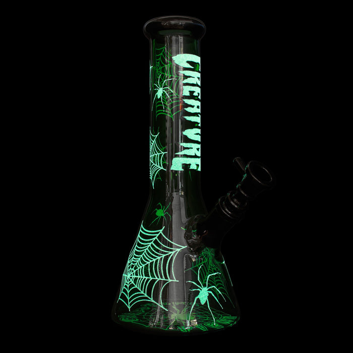 GEAR Premium x Creature 12" Glow in the Dark Spider Web Bong