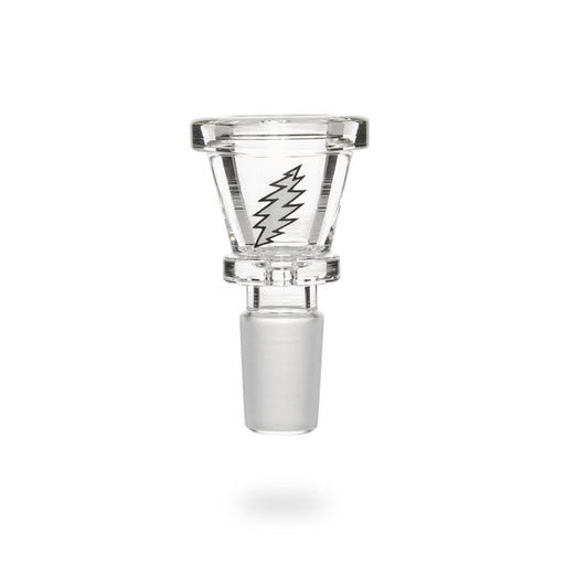 GEAR Premium Grateful Dead Lightning Bolt 14mm Pull Out Bowl for Bongs Clear