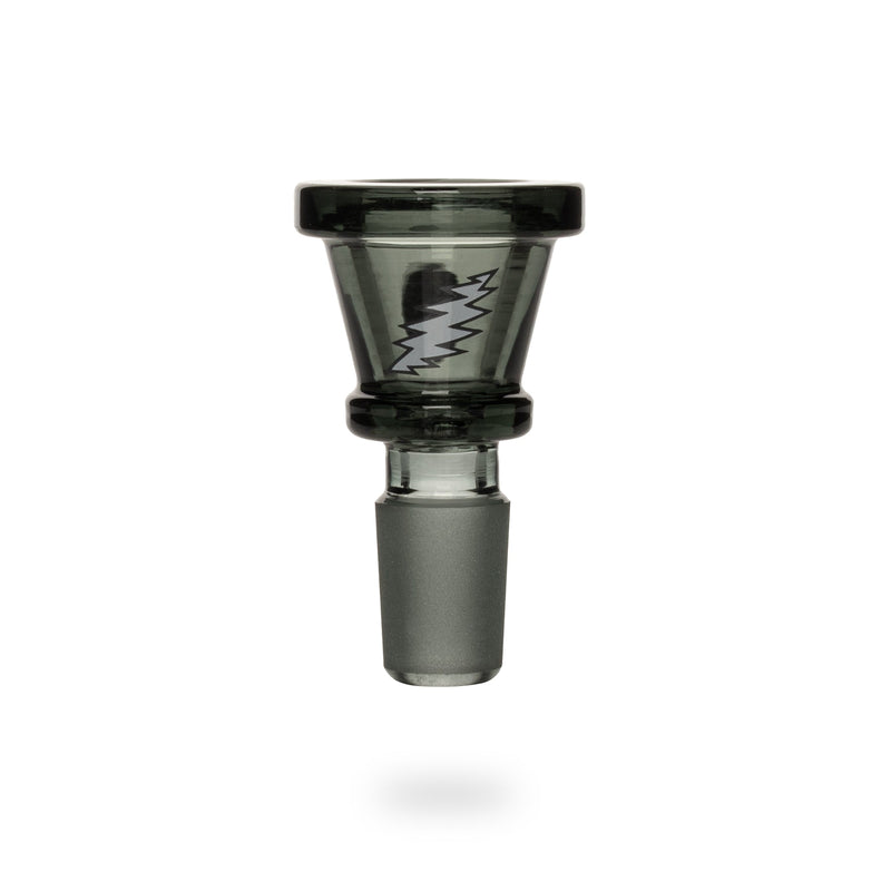 GEAR Premium Grateful Dead Lightning Bolt 14mm Pull Out Bowl for Bongs Smoked Grey