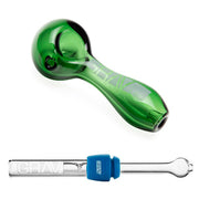 Green GRAV Spoon Pipe and Glass Blunt 