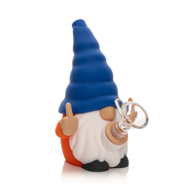 Blue Hat Middle Finger Gnome Bongs Canada
