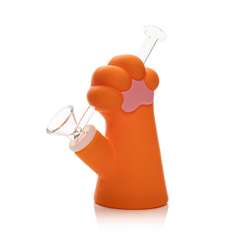 Orange Cat Paw Silicone Bong Canada