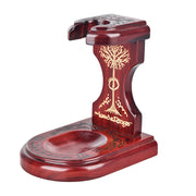 Cherry Wood pipe stand with officially licensed The Lord of the Rings design with Elvish text Canada