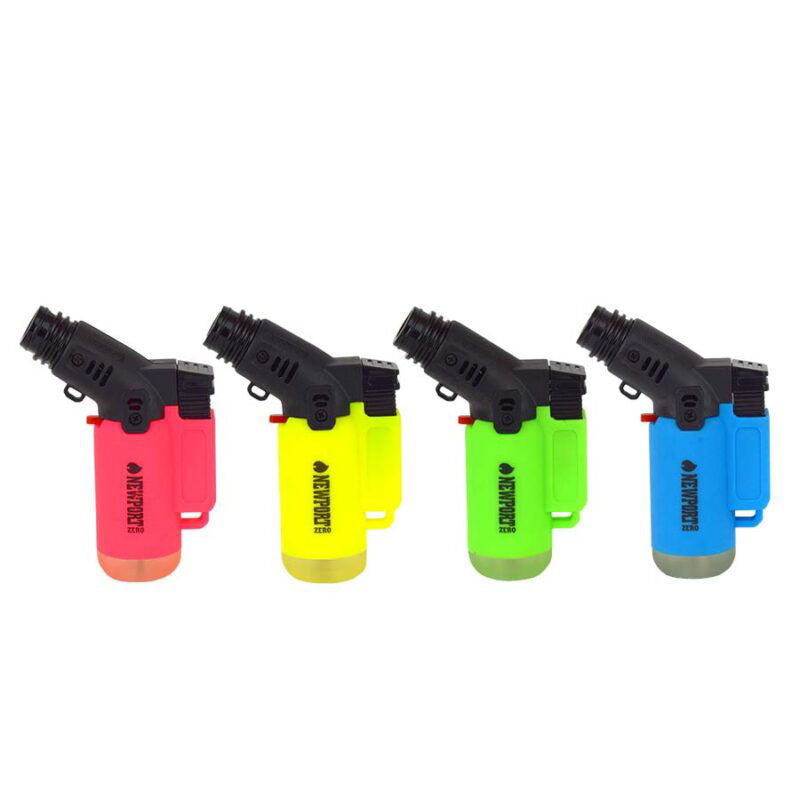 Newport Neon Colours Mini Butane Torch Lighters 