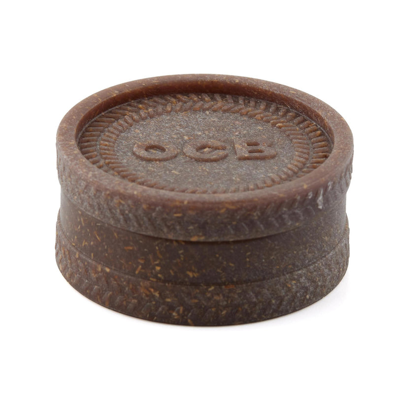 OCB 55mm plant-based herb grinder in assorted vibrant colors