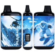 Snowboarding Yeti with Helicopter Pulsar DL 510 Discreet Vape Bar Hidden Cartridge Batteries Canada