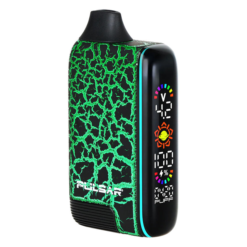 Earth Root Green and Black Pulsar 510 DL 5.0 Crackle Series Cartridge Batteries