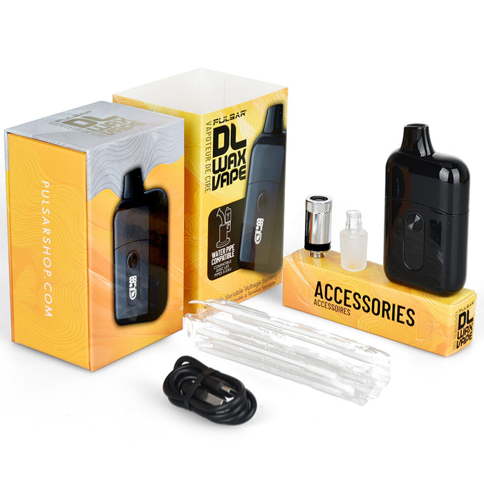 Pulsar DL Wax Vape kit with accessories on a white background