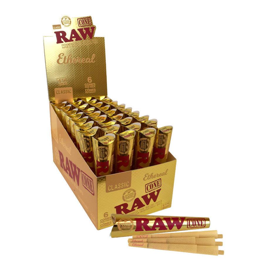 RAW Cone Size Comparison Chart — Head Candy Smoke Shop