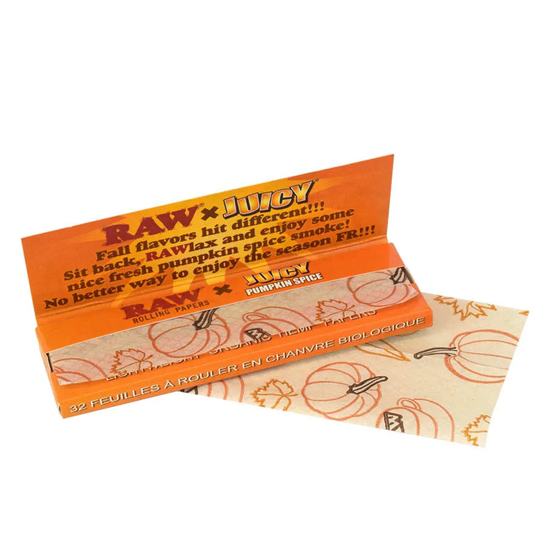 RAW x Juicy Jays Rolling Papers 1¼ - Pumpkin Spice