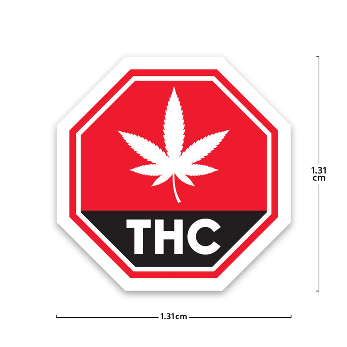 THC Stickers and compliance labels for cannabis