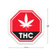 THC Stickers and compliance labels for cannabis